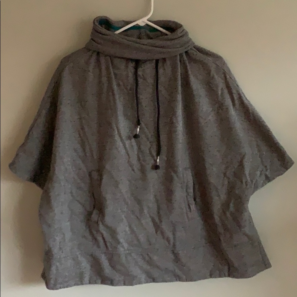 Light Grey Poncho Hoodie
